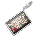 Neonblond Somebody in Corona Loves me, California - Charm Lobster Clasp clip on