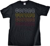 CORONA, CALIFORNIA Retro Vintage Style Adult Unisex T-shirt-Large